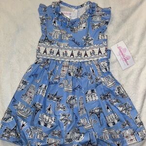 Bonnie Jean Blue Ruffled Tiered Sundress